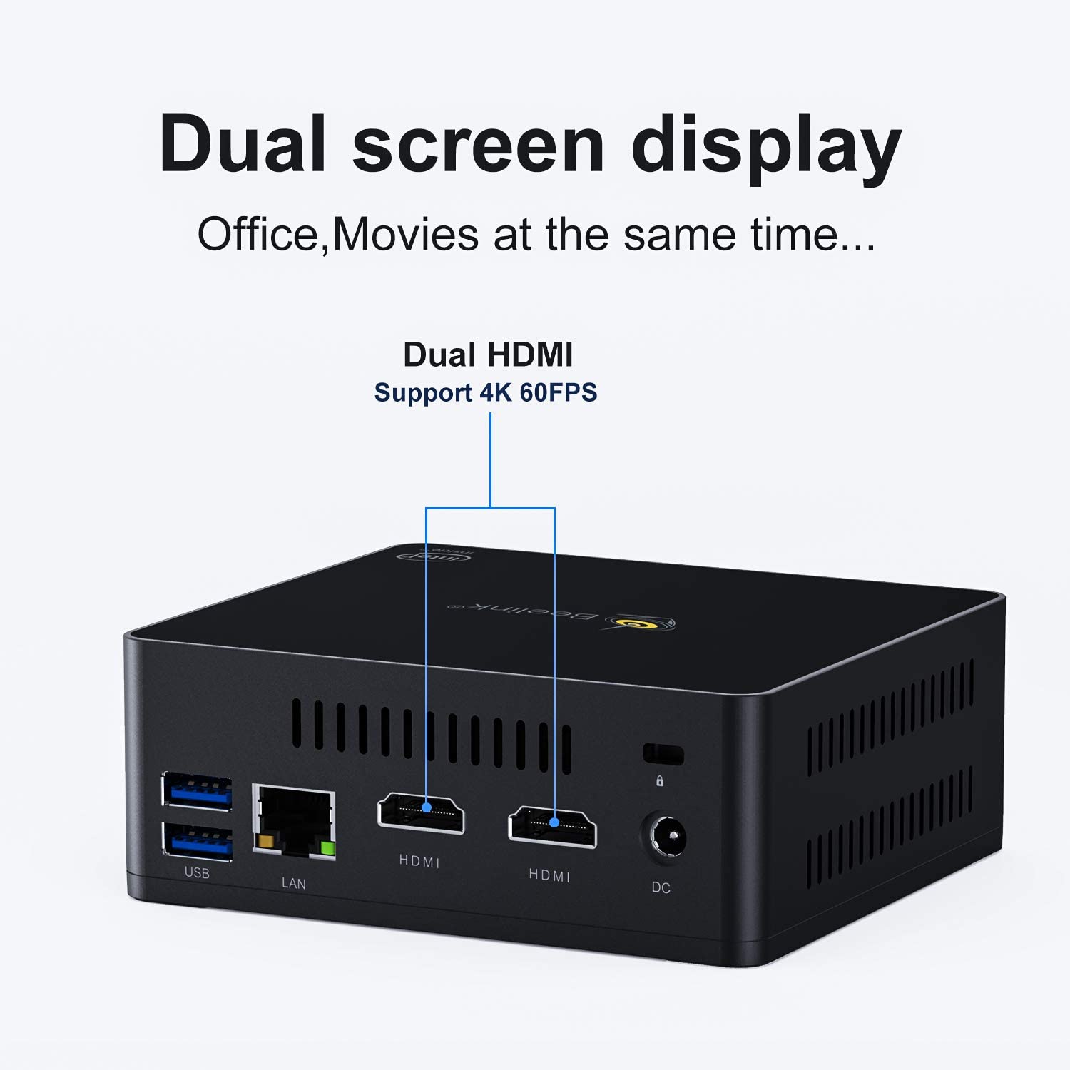 SWEDX Windows Mini-PC J4125 8GB/128GB / 2x4K/60Hz